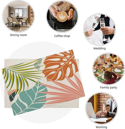 Palm Leaf Placemats Set of 4 - Image 8