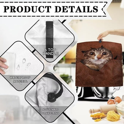 Cute 3D Cat Print Stand Mixer Covers Protector Kitchen Aid Mixer Cover Dust - Image 7