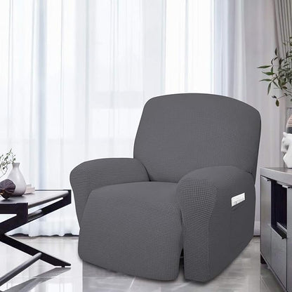 Easy-Going 4 Pieces Oversized Recliner Stretch Sofa Slipcover Sofa Cover - Image 2