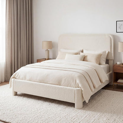 sweetcrispy full bed frame with adjustable headboard, luxurious, main product view
