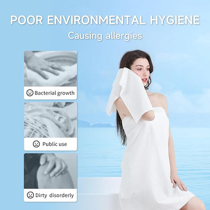 Disposable Bath Towels for Travel, Baby-Safe Disposable Towels Zero Fluorescent - Image 4