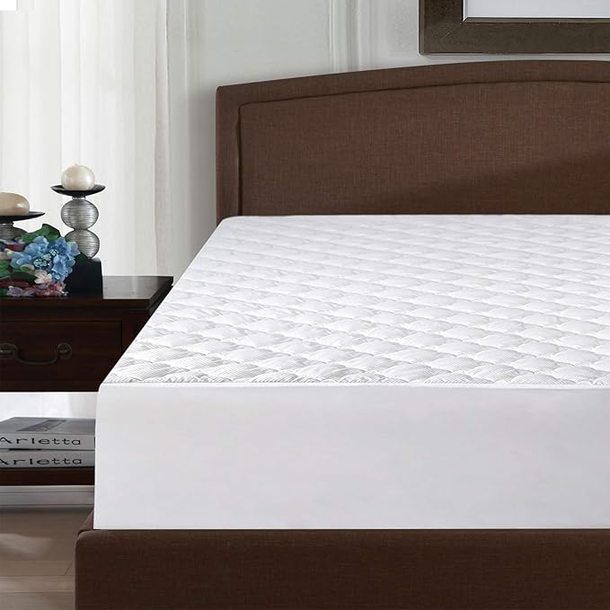 Twin Mattress Pad Cover Air Mattress Topper, Pillow Top Twin Size Quilted - Image 6
