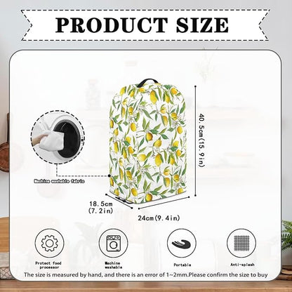 Lemon Leaf Pattern Art Blender Cover Turtle Mixer Hood Cover Dust Cover - Image 6