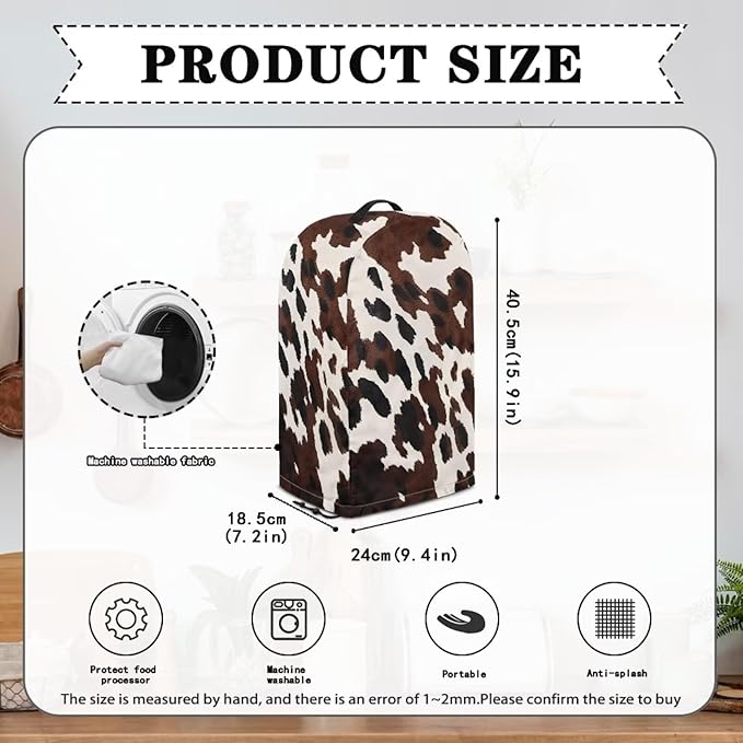 Cow Pattern Blender Cover Kitchen Blender Dust Covers - Image 6