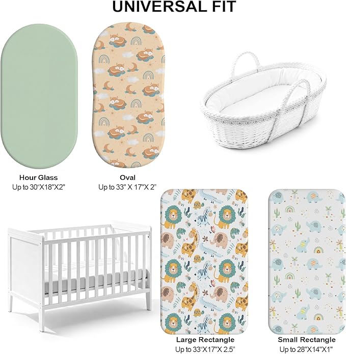 Baby Bassinet Sheets for Baby Boy Girls, Baby Delight, Angelbliss - Image 4