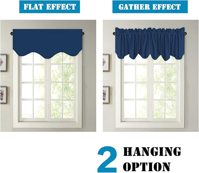 H.VERSAILTEX 4 Panels Blackout Curtain Valances - Image 6