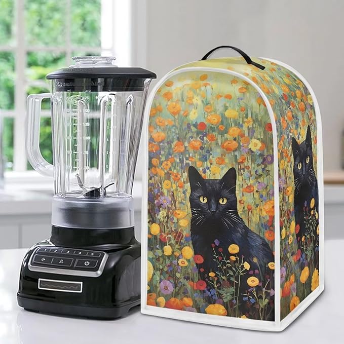 Talayituse Cat Flower Print Blender Cover Kitchen Appliance Covers Stand Mixer - Image 5