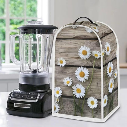 Talayituse Daisy Wood Print Blender Dust Cover, Fingerprint Protection Cover - Image 5