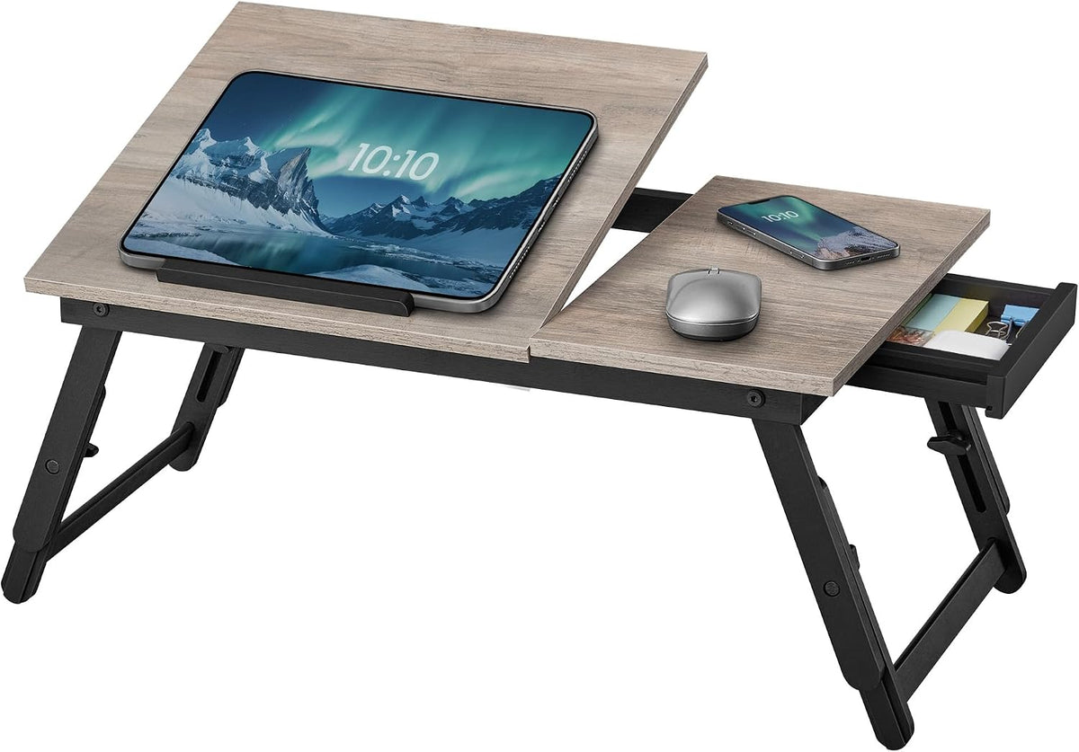 songmics bed laptop desk, folding bed table adjustable, main product view