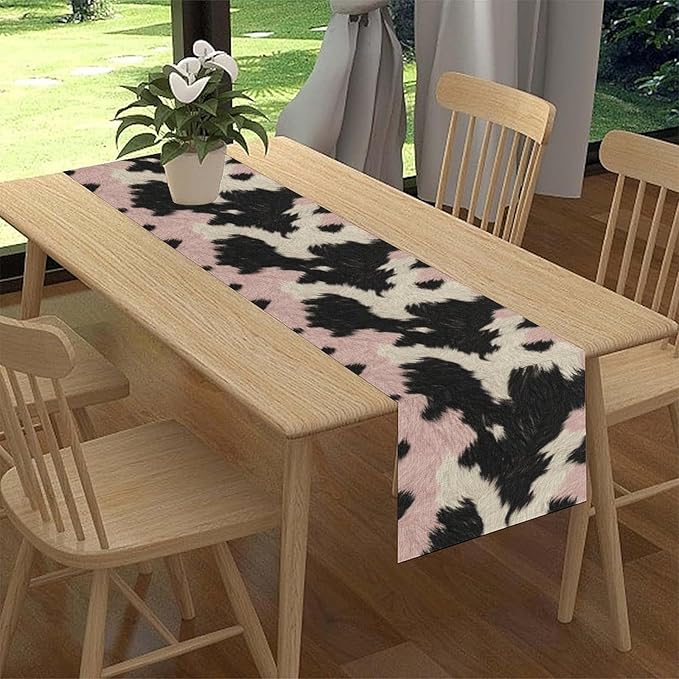 Western Cow Print Table Runner - Image 2