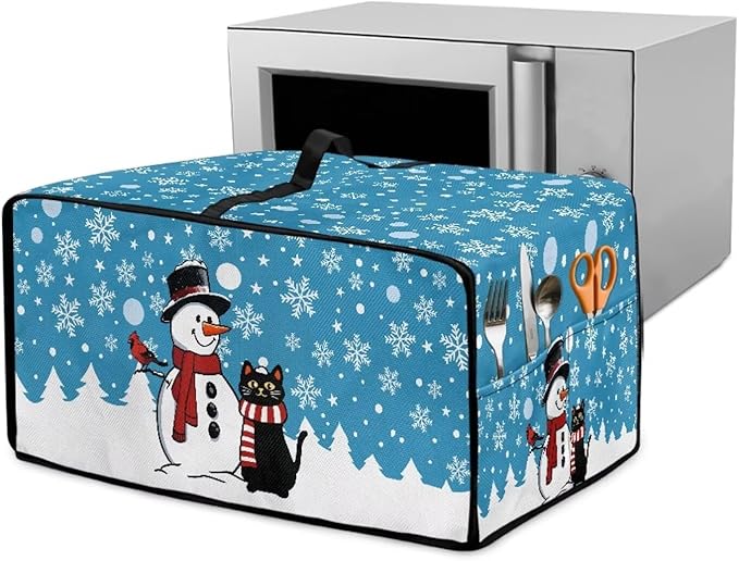 Microwave Oven Cover Air Fryer Toaster Oven Dust Cover, Stain-resistant Small by Garucesta