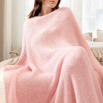 Snuggle Sac Heather Pink Throw Blanket - Image 2