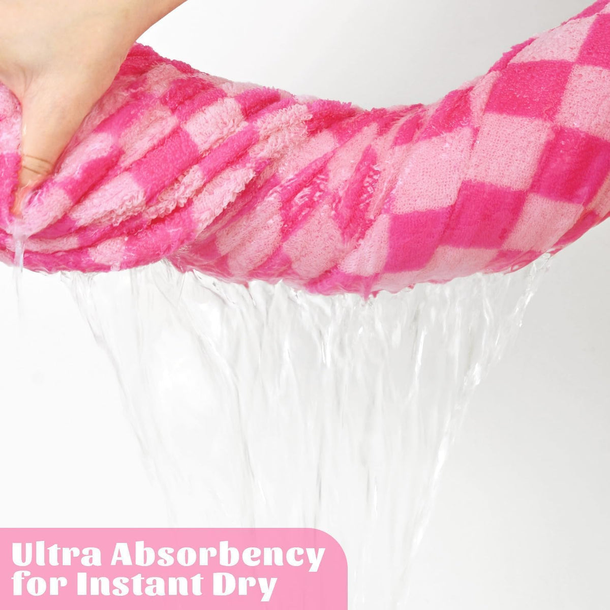 jacquotha hot-pink checkered cotton bath towels set of showing dimensions