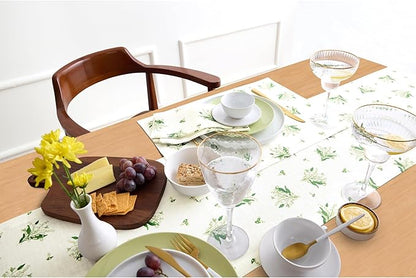 Solino Home Lily Floral Print Table Runner 36 inch - Image 8