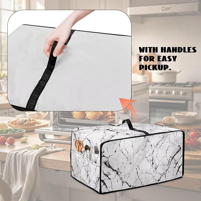 Toaster Oven Dust Cover with Pockets, Stain-resistant Kitchen Electrical - Image 4