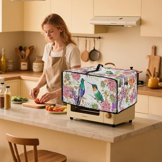 Toaster Oven Dust Cover for Countertop Convection Ovens, Dustproof Small - Image 3