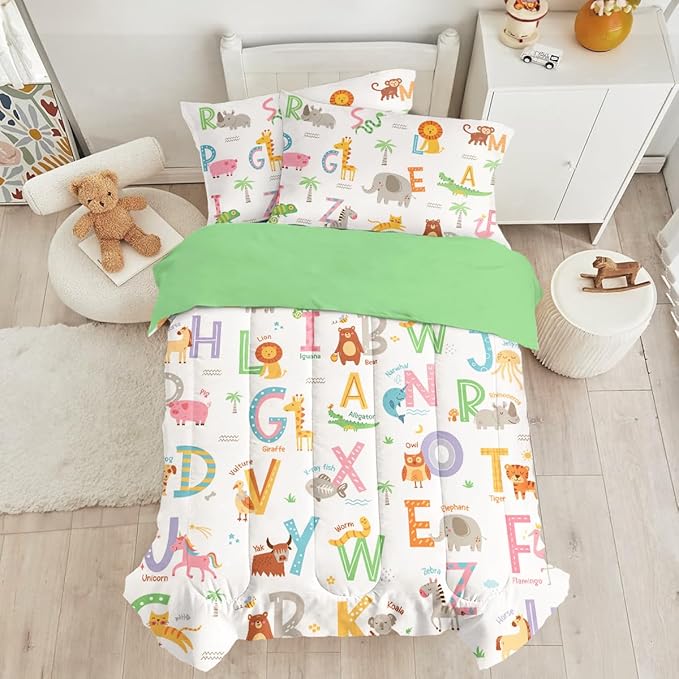 SANDJEST Alphabet Duvet Cover Sets Full Size by SANDJEST
