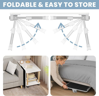 adjustable lap desk, foldable laptop desk for bed, side view