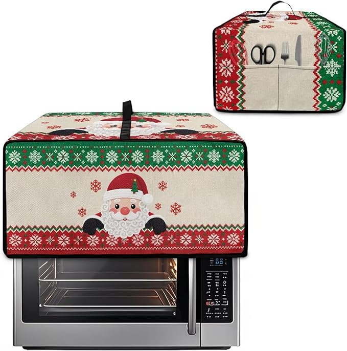 Christmas Countertop Convection Oven Cover Decorative Air Fryer Toaster Oven - Image 2