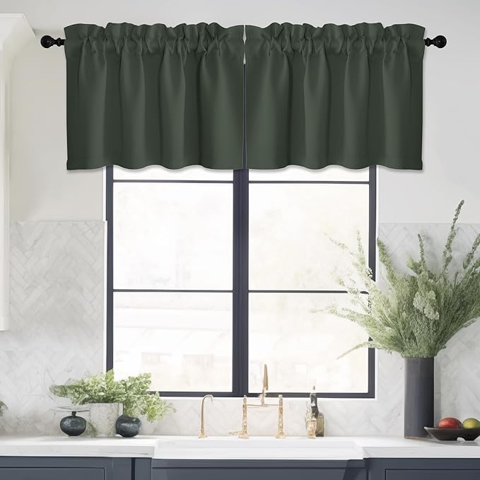NICETOWN 2 Panels Christmas Valances by NICETOWN