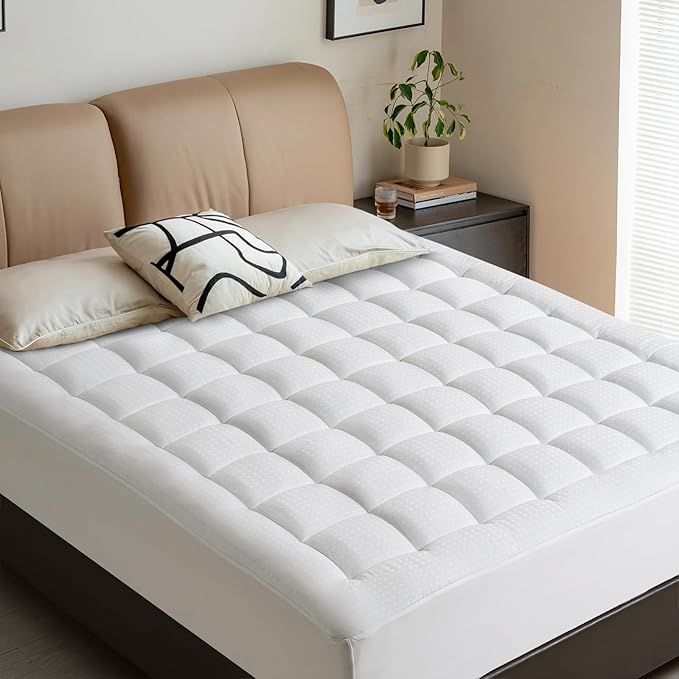 LEISURE TOWN Mattress Pad California King Size Soft Cotton Mattress Cover - Image 6