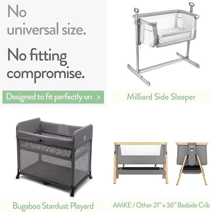Bedside Bassinet Fitted Sheets for Milliard Bedside Bassinet Side Sleeper – - Image 2
