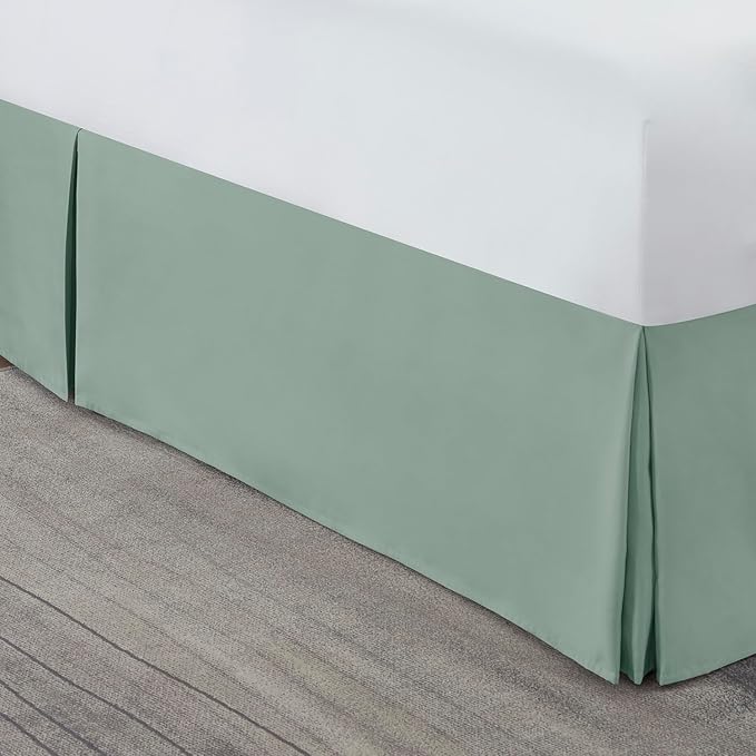 Nestl Sage Green Bed Skirt Queen Size - Image 8