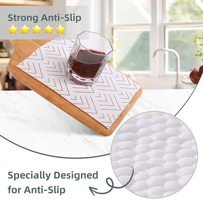 Shelf Liner for Kitchen Cabinets Non Adhesive Drawer Liner Gold Arrow Non-Slip - Image 2