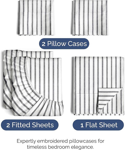 Split King Size 5 Piece Sheet Set - Image 2
