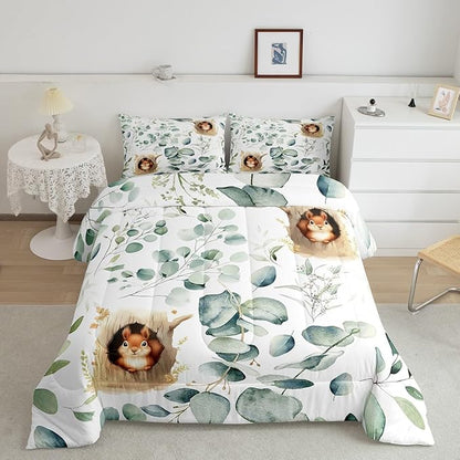 Erosebridal Kawaii Squirrel Full Comforter Set - Image 2