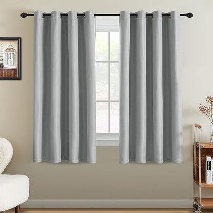 H.VERSAILTEX 95% Blackout Linen Curtains 63 Inches Long by HVERSAILTEX