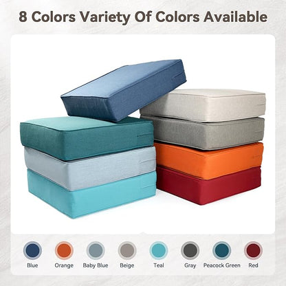 6" Thick Outdoor Cushions 24x24x6, 5-Set Deep Seat Patio Cushions - Image 7