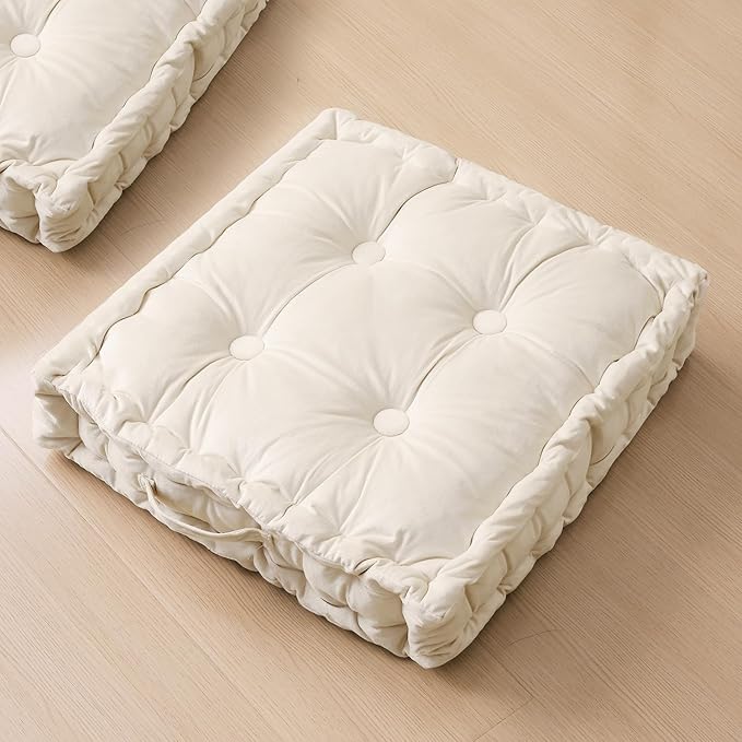 Square Floor Pillows, Large Floor Cushion by Unknown