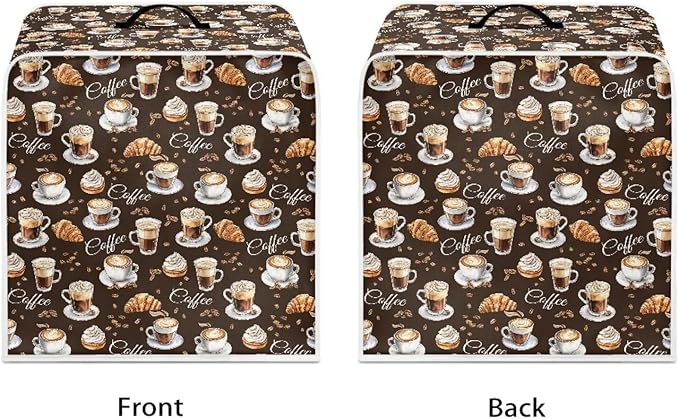Coffee Maker Covers With Top Handle Folding Coffee Machine Dust Covers - Image 2