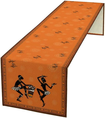 African Ethnic Table Runner Azteca Abstract Cultural Black People Folk Graphic by ShiTingYu