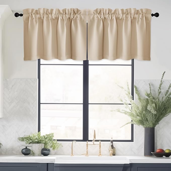 NICETOWN Blackout Kitchen Christmas Valance by NICETOWN