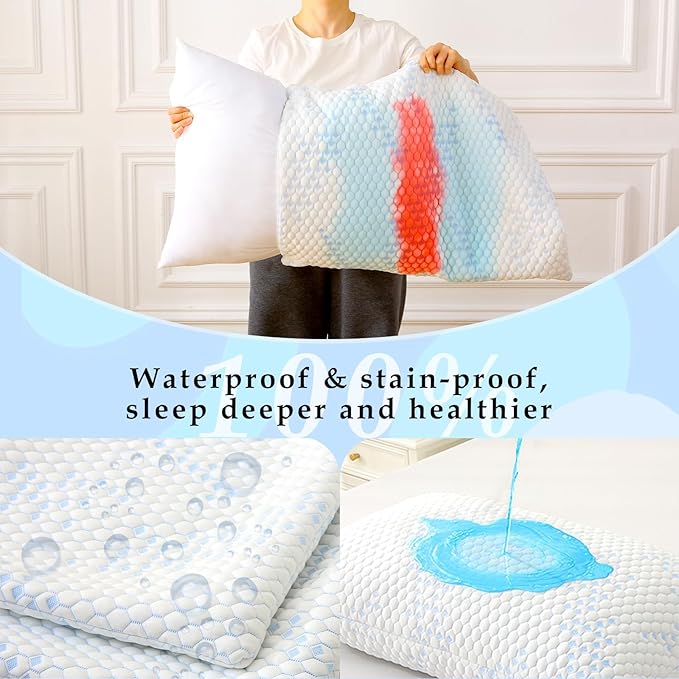 Pillow Protector Standard, Waterproof Pillowcase - Image 2
