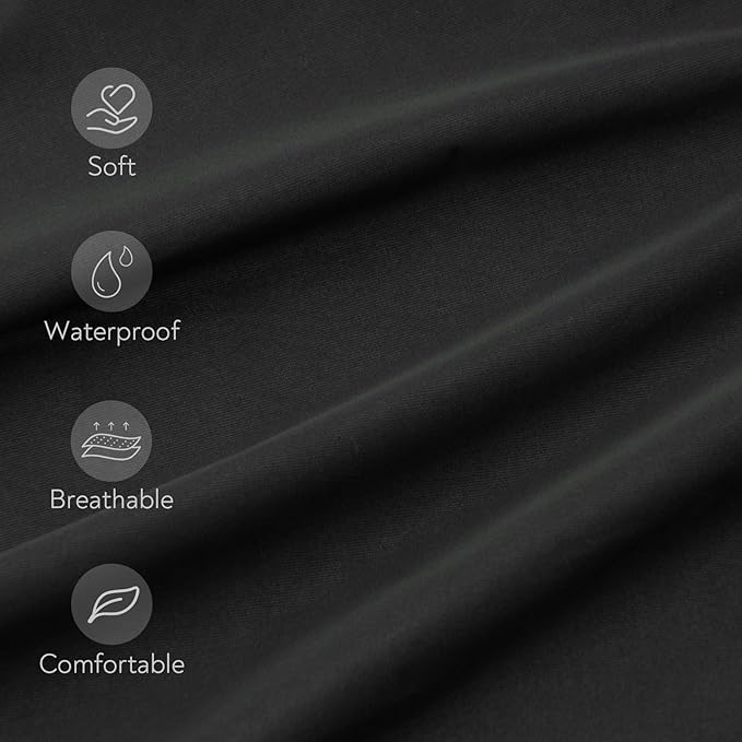Waterproof Crib Sheets for Boys 2 Pack, Fitted Baby Crib Sheet Neutral 52" x - Image 4