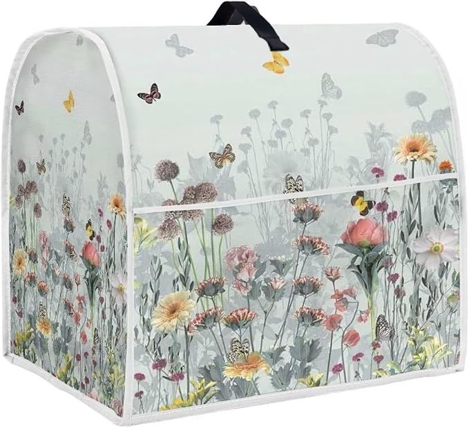 Floral Mixer Covers for Kitchen Aid 6-8 Quart Mixer Dust Cover by HUISEFOR