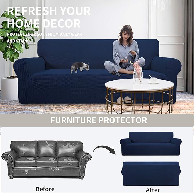 Easy-Going Stretch Oversized Chair Sofa Slipcover 1-Piece Couch Sofa Cover - Image 4