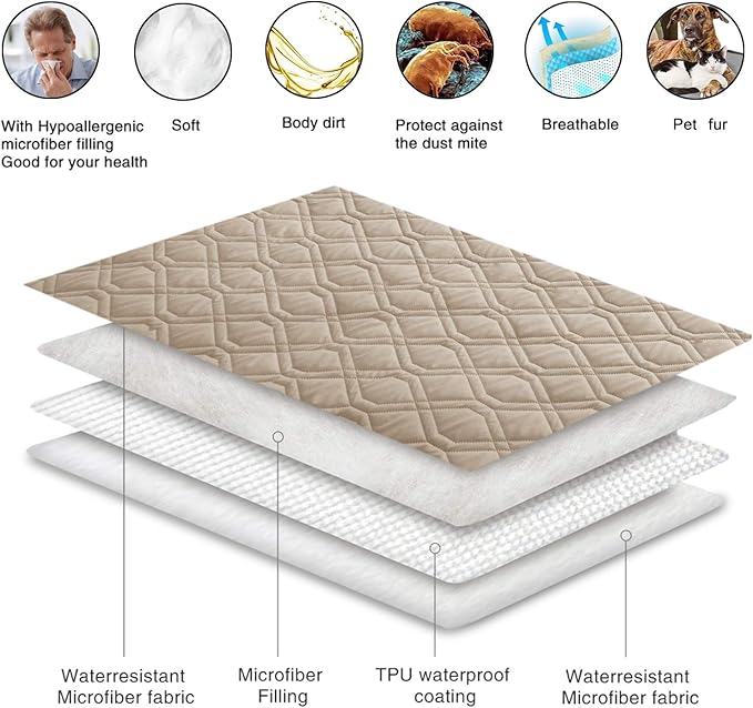 Ameritex Waterproof Dog Bed Cover Pet Blanket - Image 6
