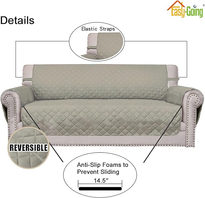 Easy-Going Reversible Oversized Couch Cover - Image 3