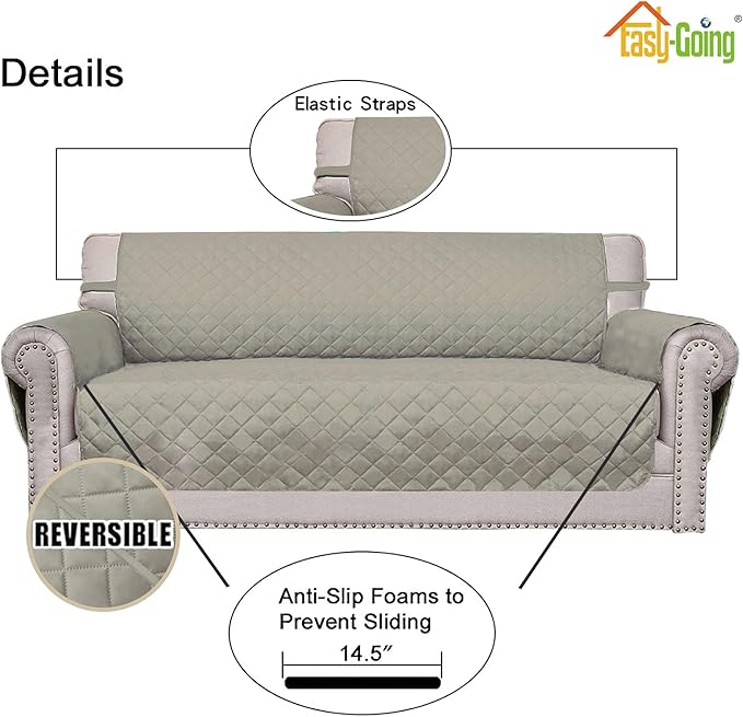 Easy-Going Reversible Loveseat Couch Cover - Image 3