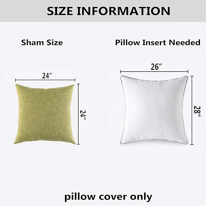 Kevin Textile Pack of 2, Decorative 2 Tone Fresh Linen Pillow Covers Cushion - Image 6