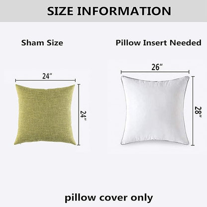 Kevin Textile Pack of 2, Decorative 2 Tone Fresh Linen Pillow Covers Cushion - Image 6