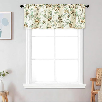 Leeva Short Floral Valance Curtain - Image 2