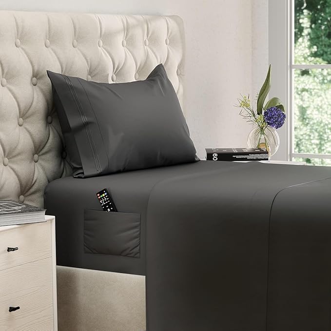 DREAMCARE Twin XL Sheet Sets – 3pcs Cooling Sheets – up to 15” Deep Pocket Twin - Image 8