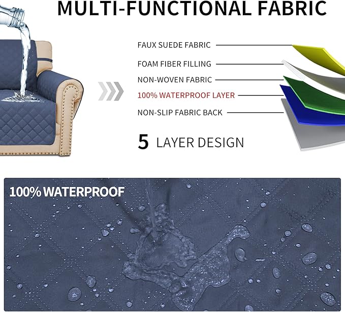 Easy-Going Sofa Slipcover Waterproof Sofa Cover Couch Cover - Image 3