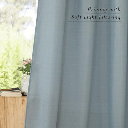 NICETOWN Linen Curtains 96 inches Long - Image 8