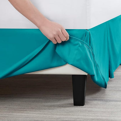 Nestl Teal Twin XL Bed Skirt - Image 5